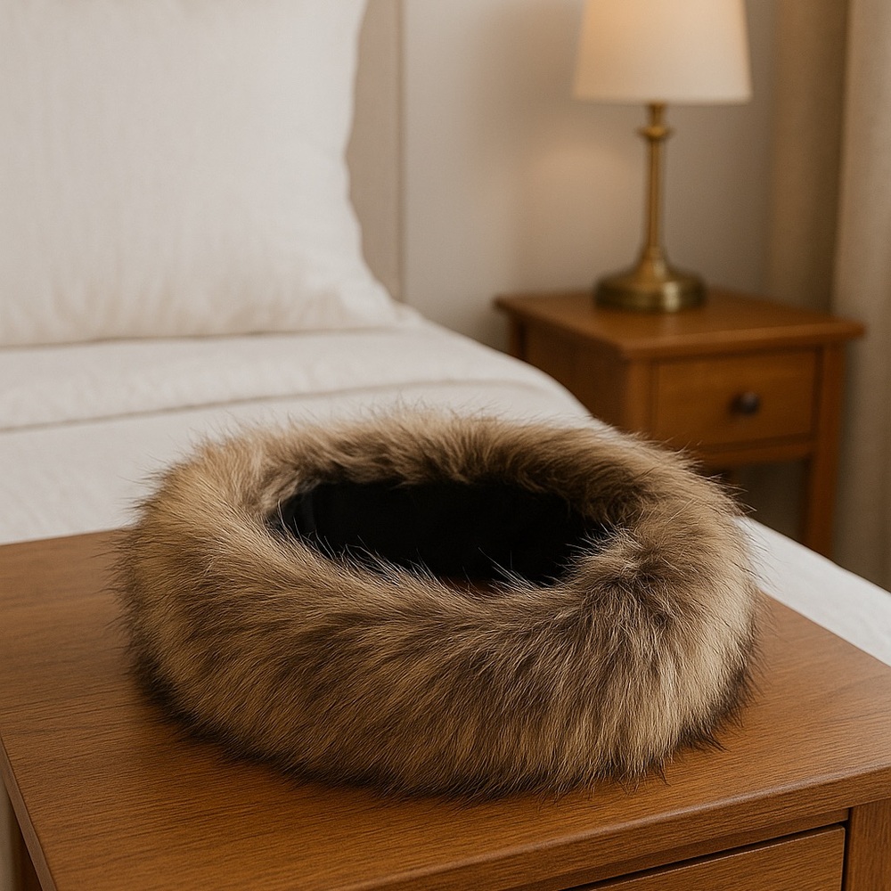 Plush  Fur head wrap